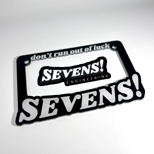 'Sevens' Motorcycle Plate Frame