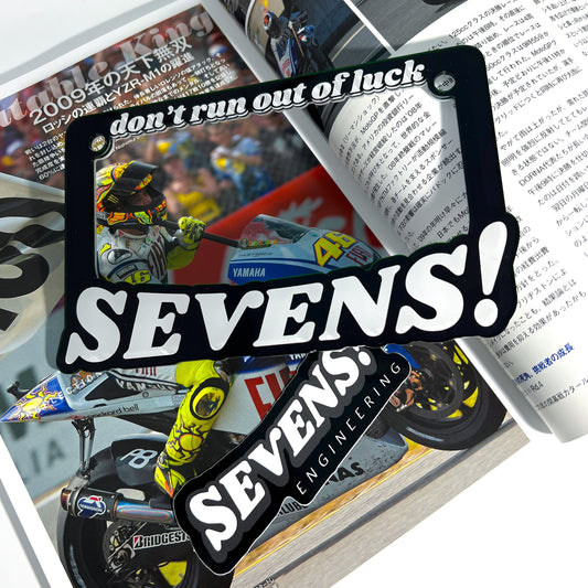 'Sevens' Motorcycle Plate Frame